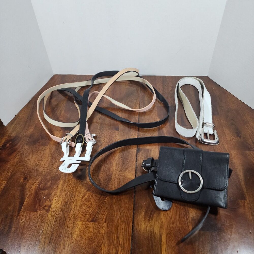 Women's Belts and Belt Wallet Lot of 5